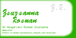 zsuzsanna rosman business card